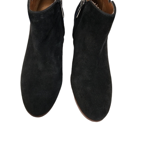Sam Edelman Petty Ankle Black Suede Botti Heel Height 1.75 inches Size 4 1/2 - Picture 2 of 5